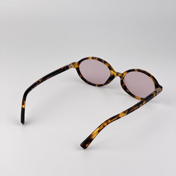 Miu Miu REGARD Women’s Oval Sunglasses – Havana Pink Model MU04ZS 14L4I0 main image 6